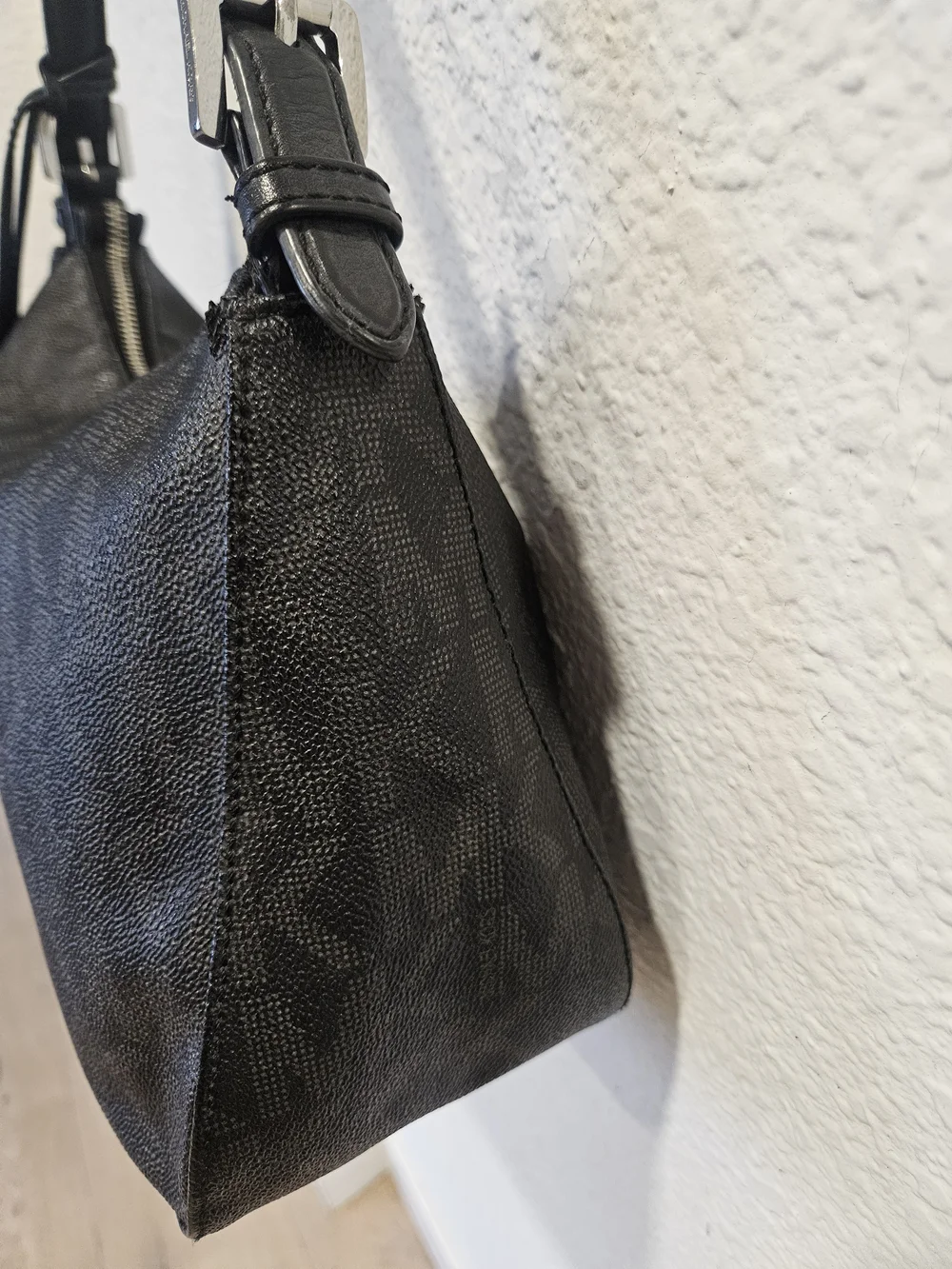 Michael Kors Jet Set Signature Pochette Bag - Black/Charcoal Monogram